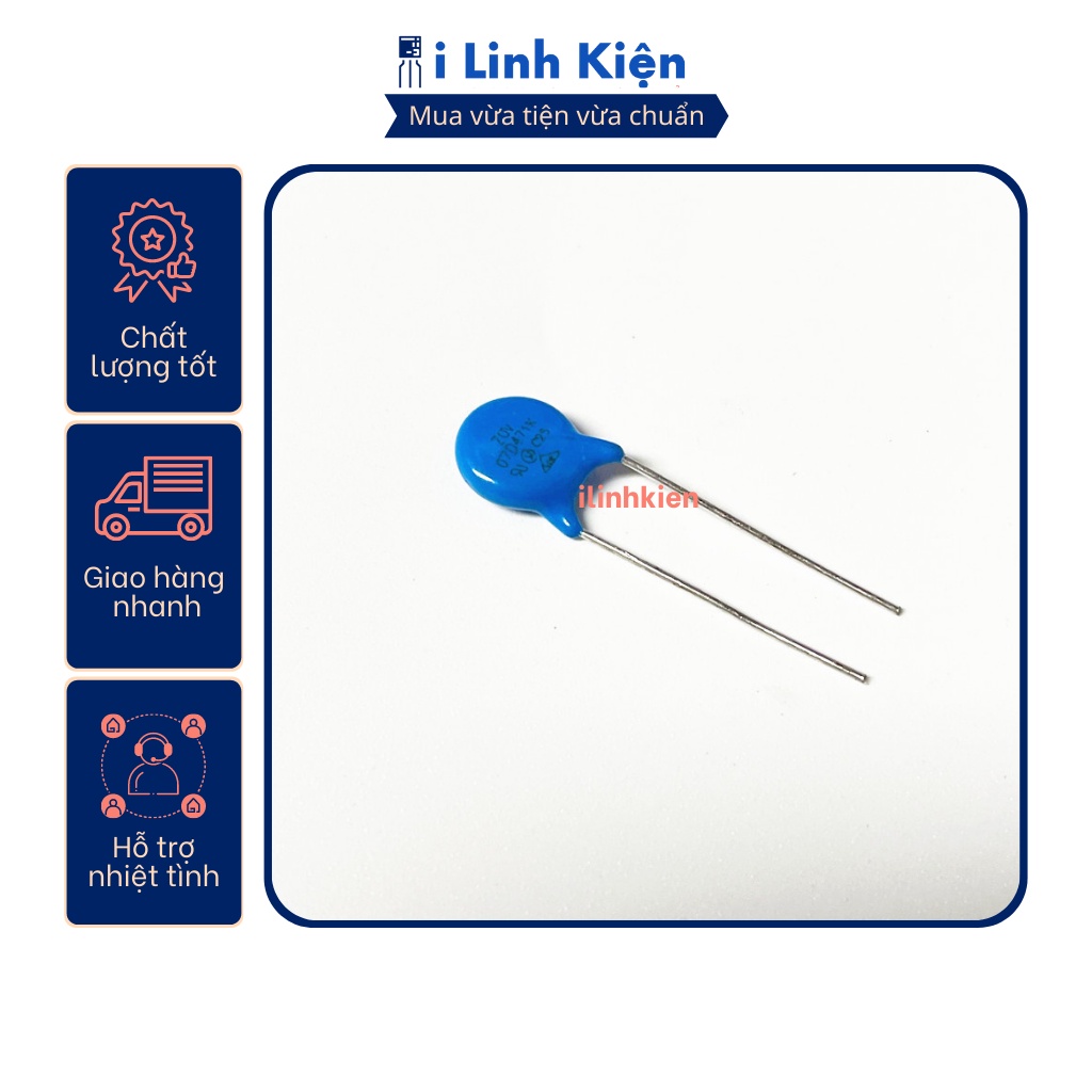 Tụ chống sét Varistor 7D180K/7D181K/7D220K/7D221K/7D270K/7D71K/7D330K/7D431K/7D470K/7D471K/7D680K 7mm