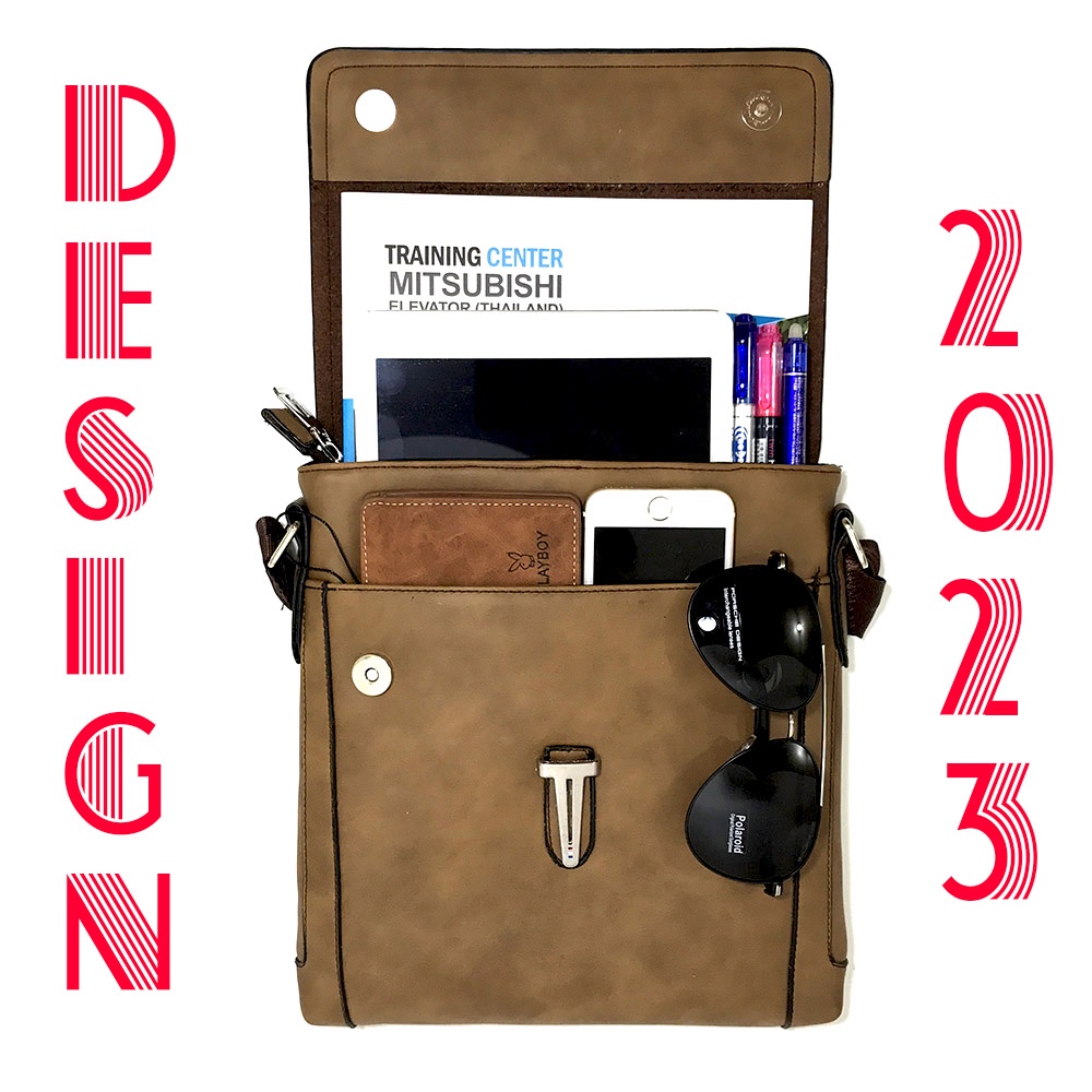 Design 2023 - Cặp , Túi đeo chéo nam nữ đựng Ipad - Túi đeo chéo nhiều ngăn đa năng - Loại 1 (ẢNH CHỤP THẬT)
