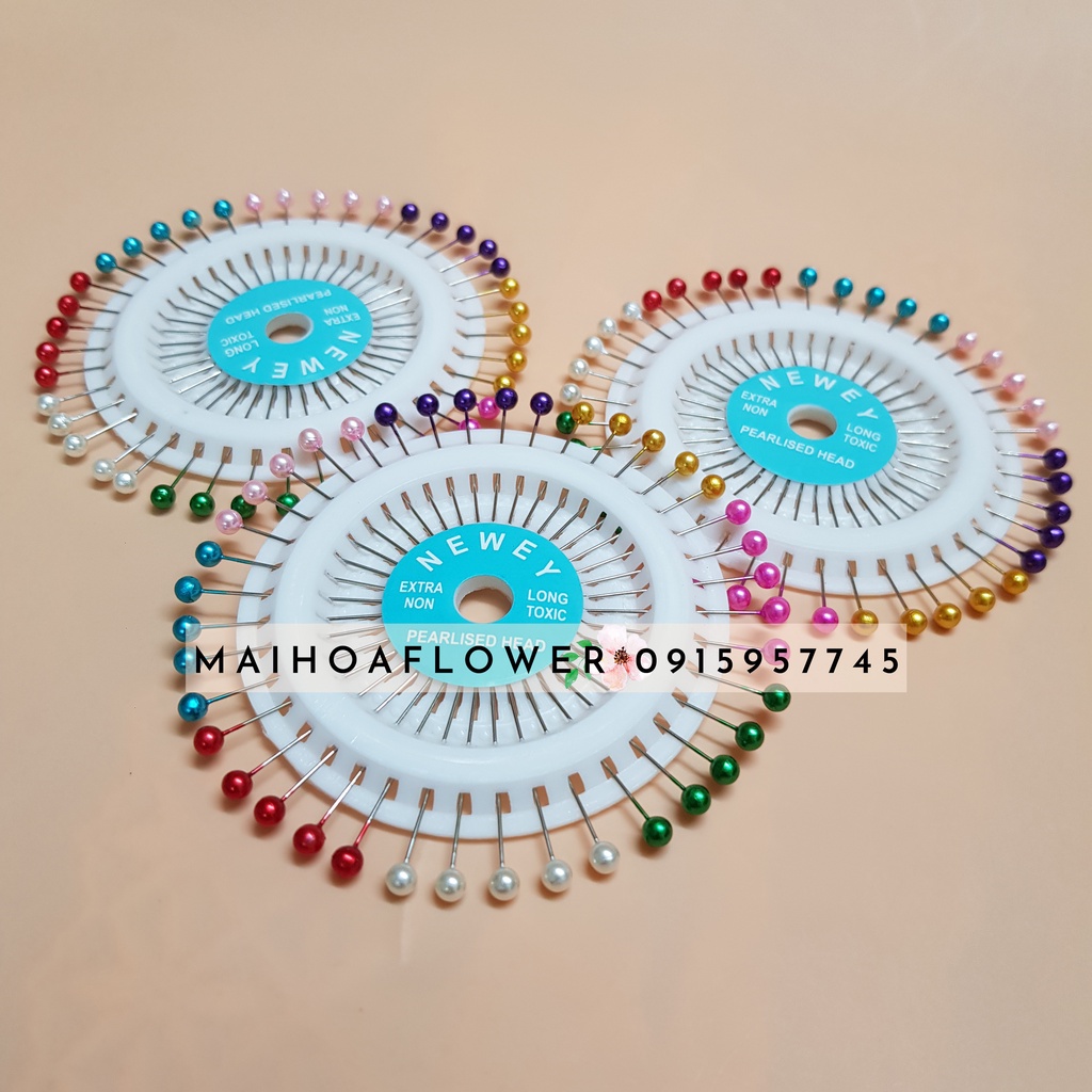 Ghim vải Thái loại tốt, nhọn bén dùng làm ghim nút ghim cúc cố định vải may đồ, Maihoaflower