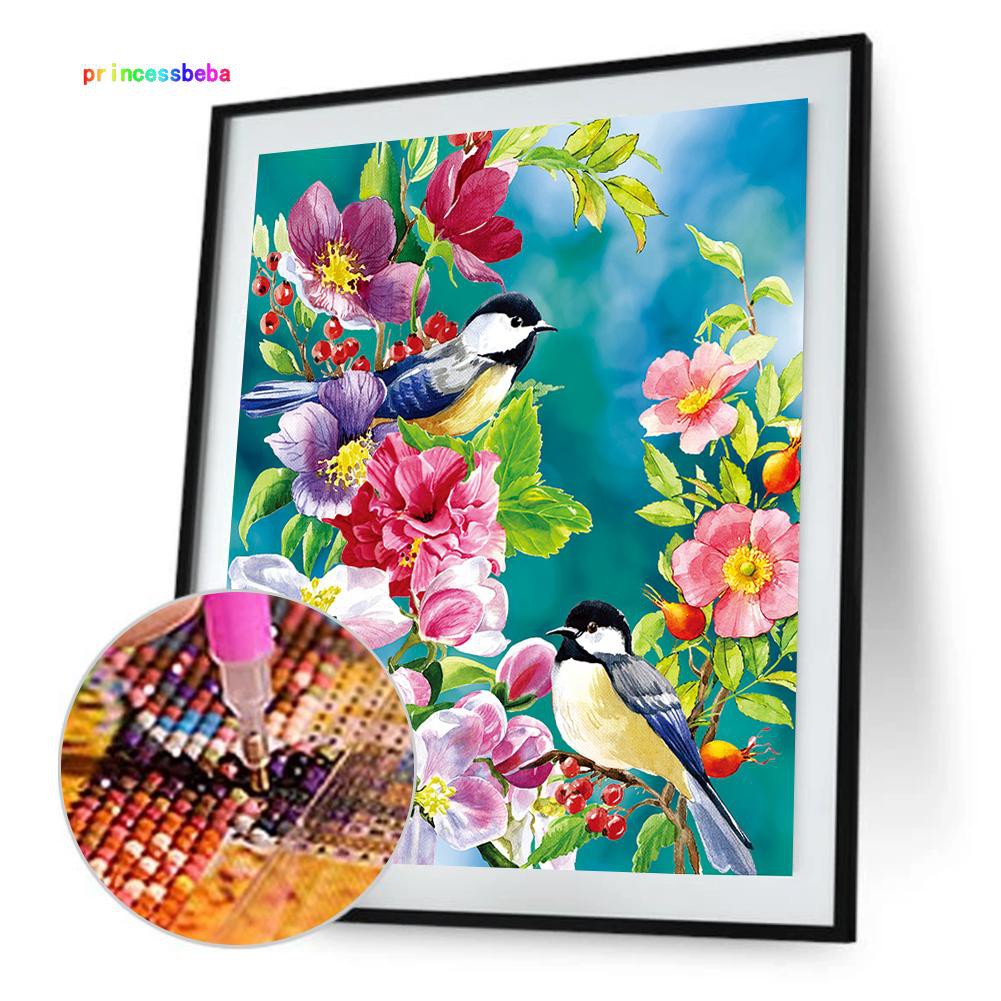 princessbeba Magpie Branches 5D Diamond DIY Painting  Kit Home Decor Craft