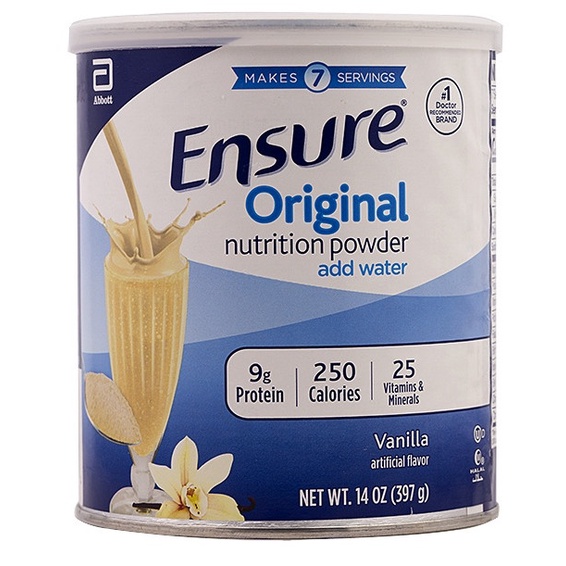 Sữa Ensure Mỹ Original Nutrition Powder 397g mẫu mới Vanilla Date 2023
