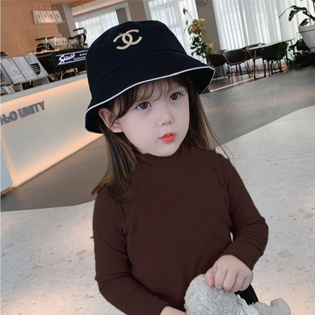 Áo giữ nhiệt cho bé gái DINOKING Áo dài tay cao cổ thu đông kiểu Hàn Quốc chất thun dày siêu ấm cho bé 2 - 8 tuổi AD07