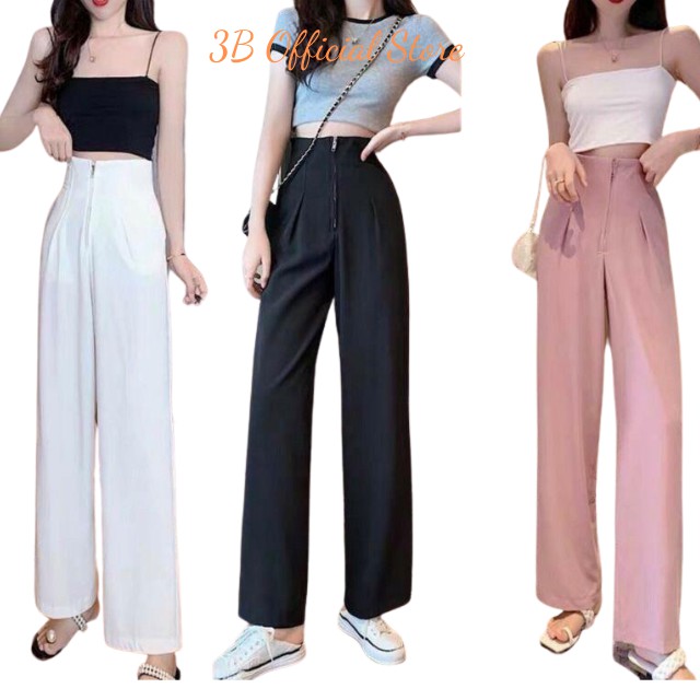 [XẢ HÀNG] Quần ống Rộng Nữ Vải Tuyết Mưa Không Nhăn Không Bám Bụi Cạp Cao Gen Bụng Siêu Tôn Dáng | BigBuy360 - bigbuy360.vn