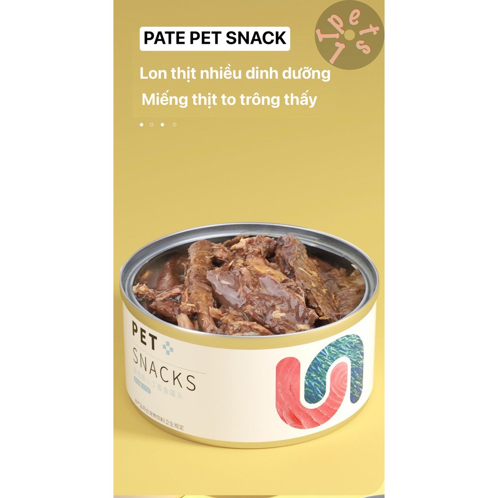 Pate hộp PET SNACK 170g cho Mèo xinh từ 3 tháng tuổi