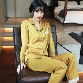 Pijama lụa satin cao cấp lụa trơn vải cực đẹp mịn thoáng mát Lullaby Homewear