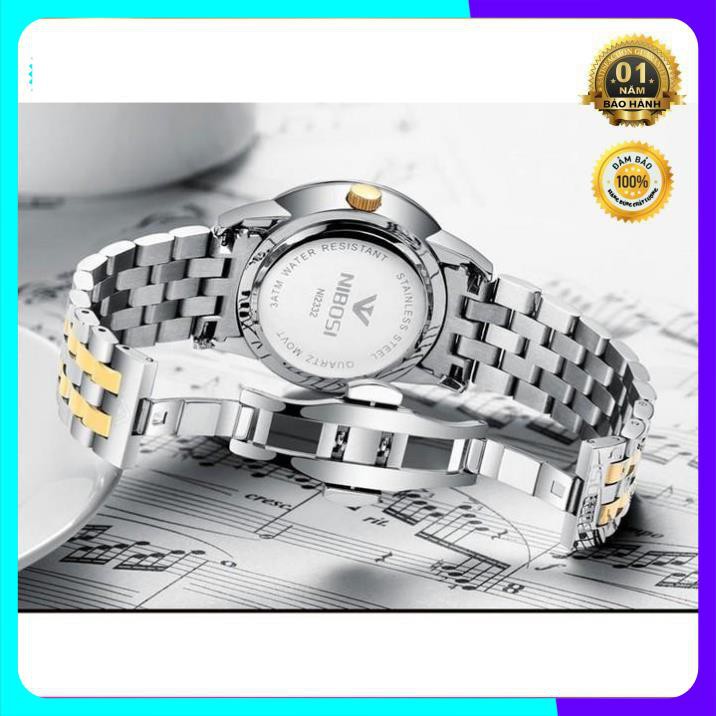 ĐỒNG HỒ NAM NIBOSI SANG TRỌNG DÂY VỎ INOX NGUYÊN KHỐI HÀNG HÃNG FULL BOX [ ĐỒNG HỒ NAM ] | BigBuy360 - bigbuy360.vn