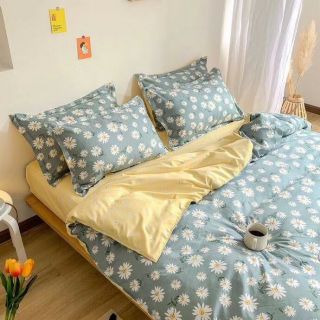 Bộ chăn ga poly cúc họa mi nhập khẩu
