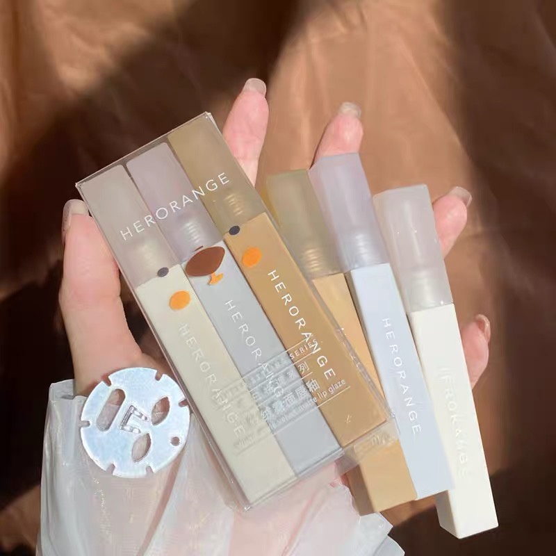 Set 3 cây son Herorange Vịt cao cấp tone nhung lì chống nước siêu bền màu đẹp mê mẩn hot tiktok