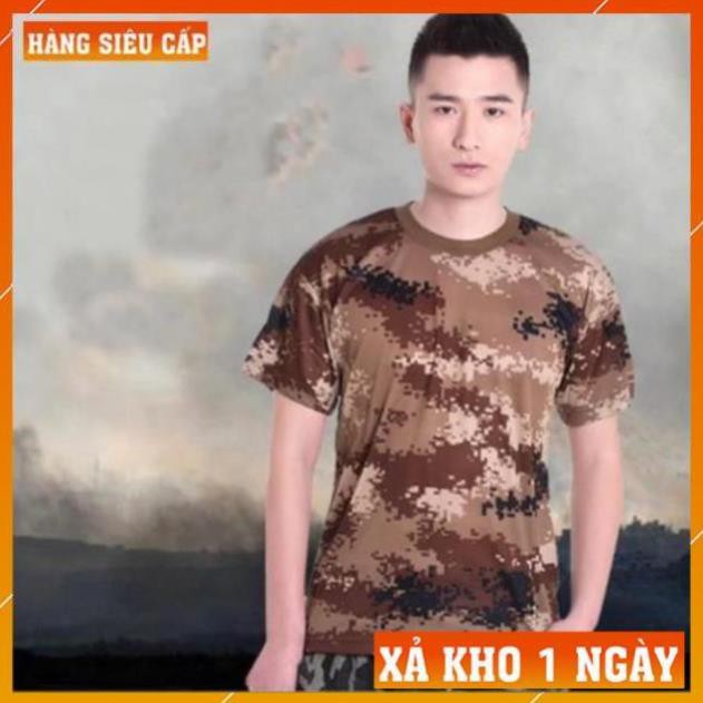 [FreeShip – Xả Kho 1 Ngày] Áo Thun Nam Lính Mỹ - Áo Phông Nam cotton Quân Đội Rằn Ri . ཿ *