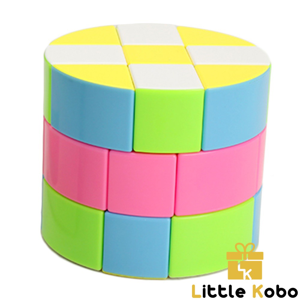 Rubik Biến Thể Cylinder Rubik Z-Cube Cloud 3-layer Cylinder Stickerless