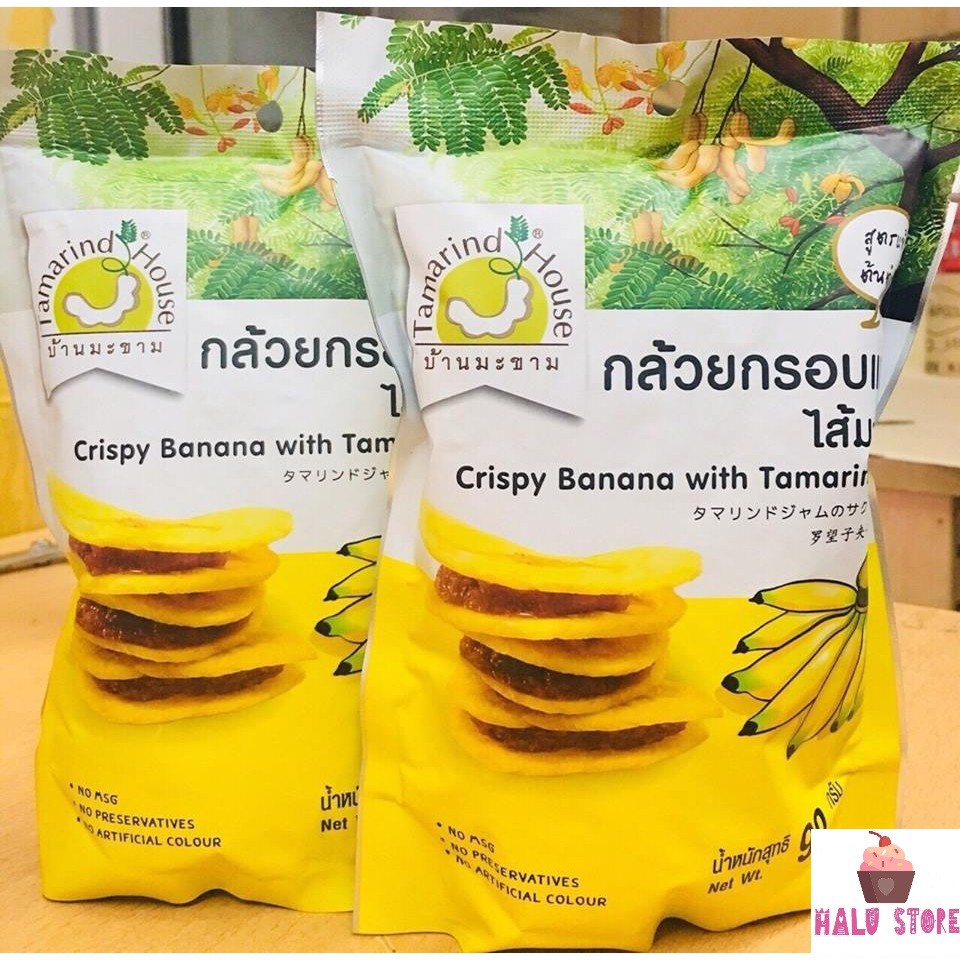 [SIÊU NGON] Chuối sấy kẹp me Thái Lan dạng gói 90g