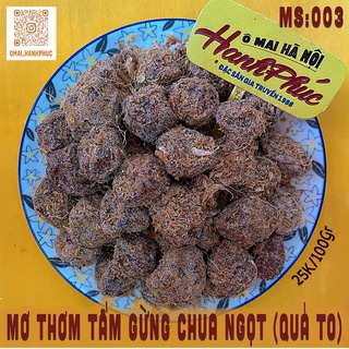 mơ thơm tẩm gừng chua mặn ngọt quả to 100gr / 300gr / 500gr