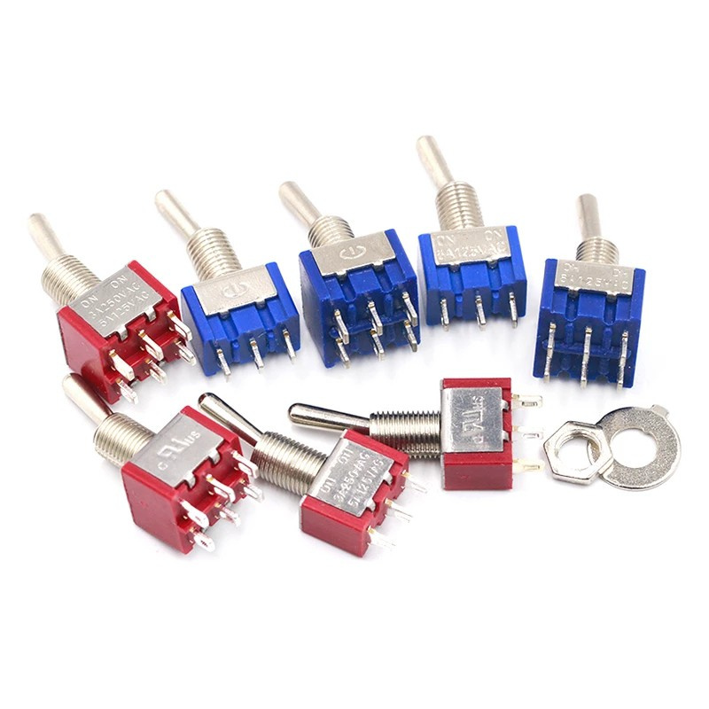 1 Công tắc chuyển đổi Mts-102 5a 6a 125v 3a 250 Ac Mini 3 6pin On-On