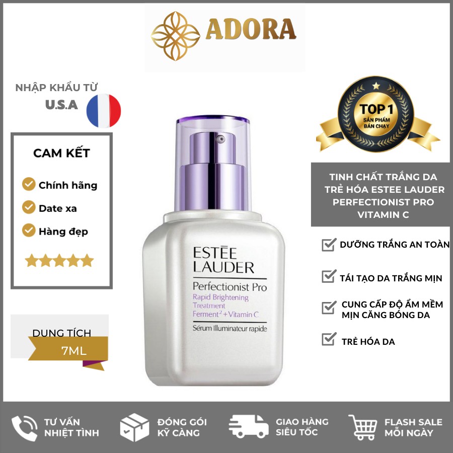 [CHÍNH HÃNG] Tinh chất trắng da, trẻ hóa Estee Lauder Perfectionist Pro Vitamin C 7ml