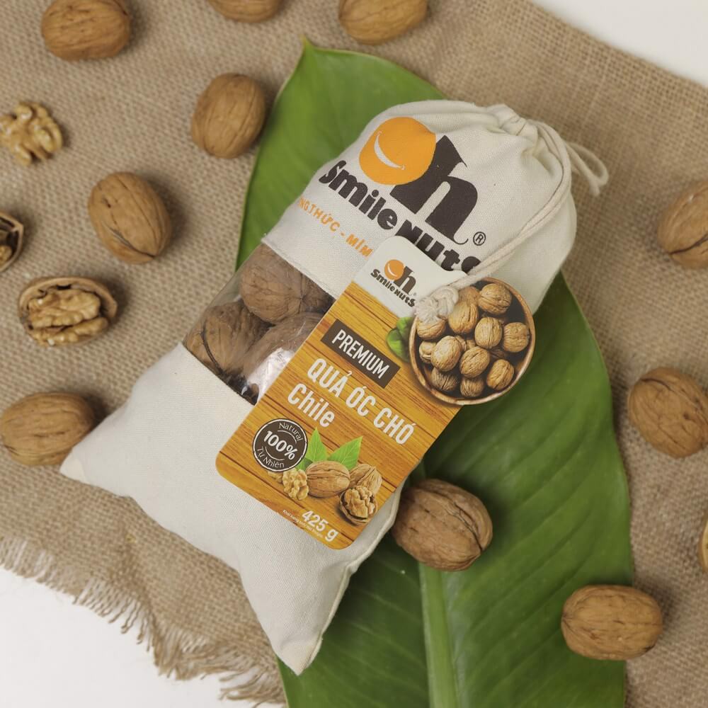 Quả óc chó Chile túi vải 425g
