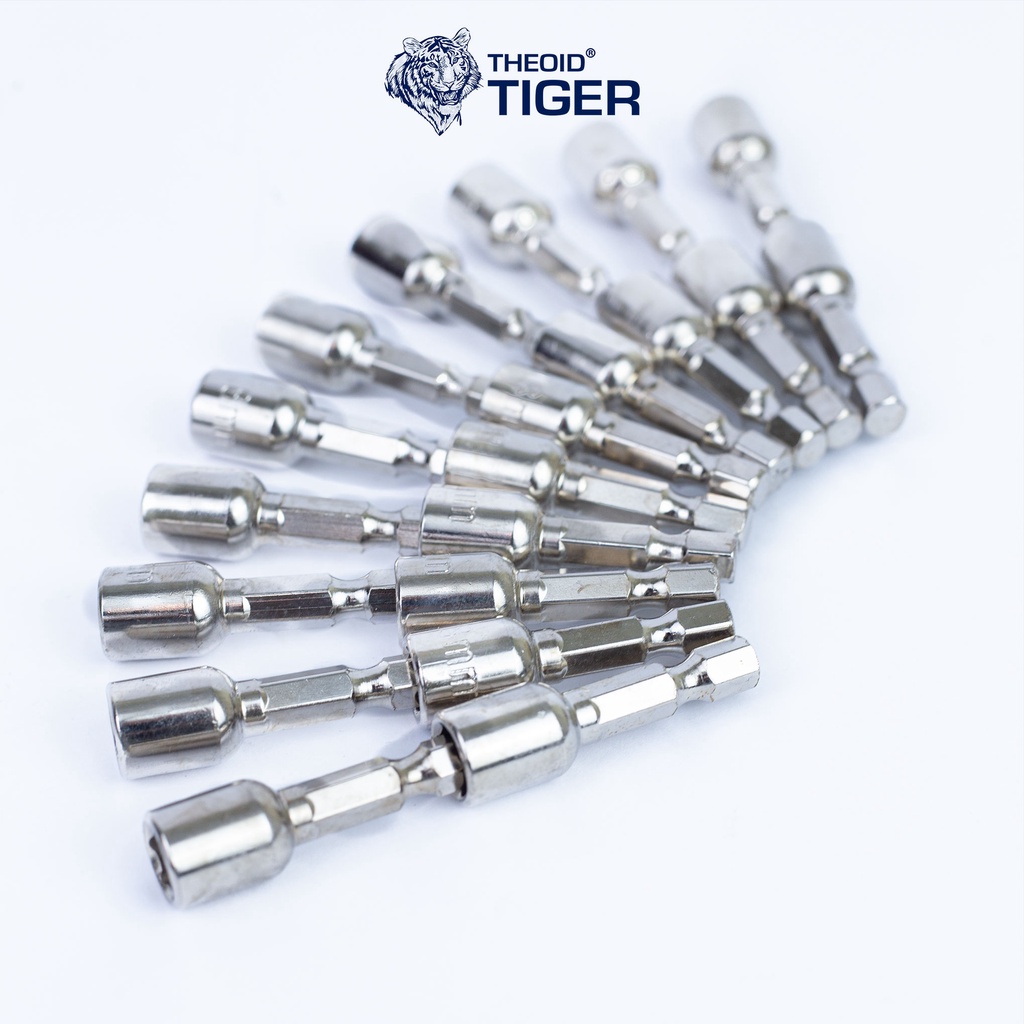 [ Vỉ 20 chiếc ] Đầu Vít Bắn Tôn 8mm Có Từ Tính Theoid Tiger - Bảo hành 1 đổi 1