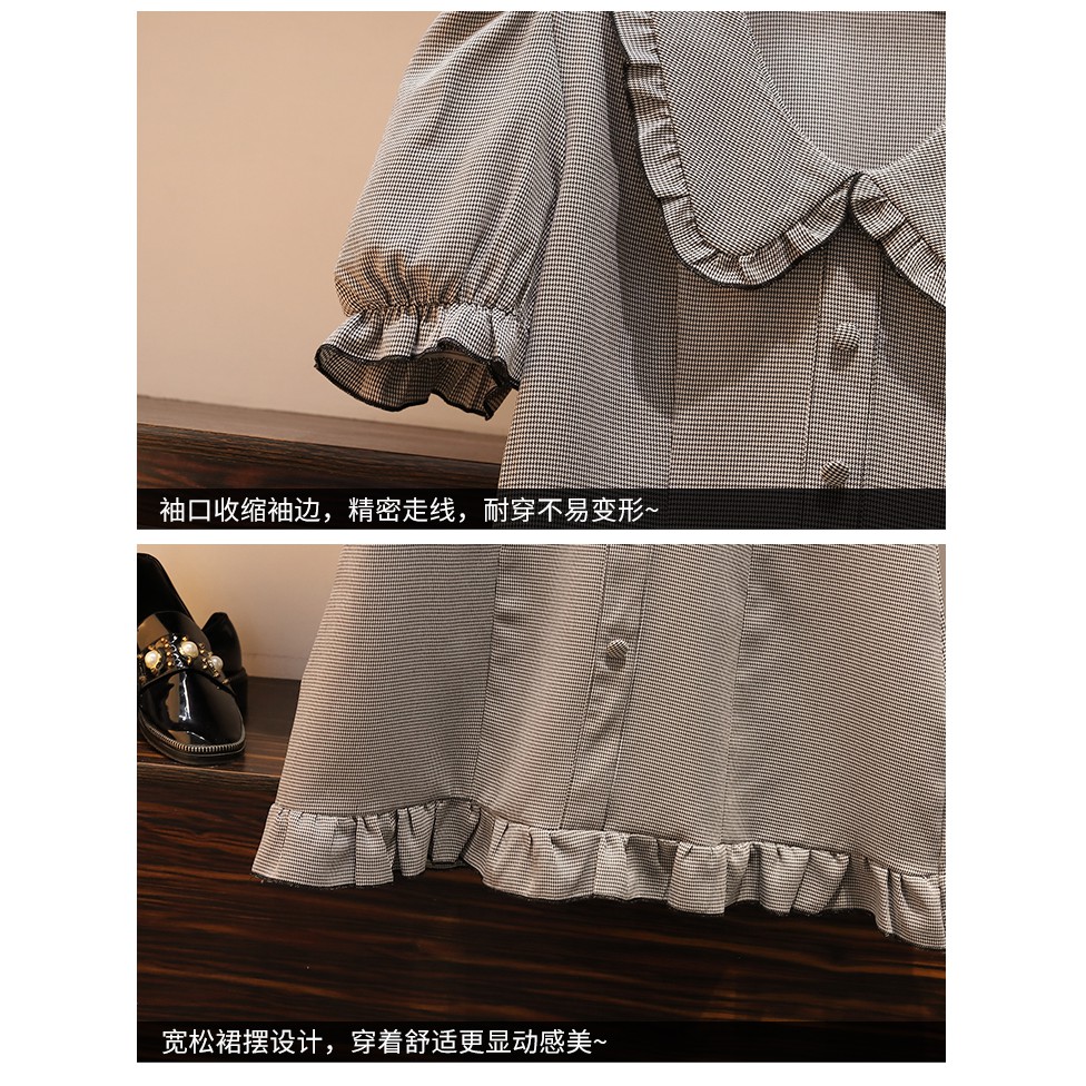 🌸Hàng Order🌸 Váy Bigsize Cổ Bèo Tay Bồng Đính Cúc Dọc Trẻ Trung Năng Động 🌸Hàng Quảng Châu | BigBuy360 - bigbuy360.vn