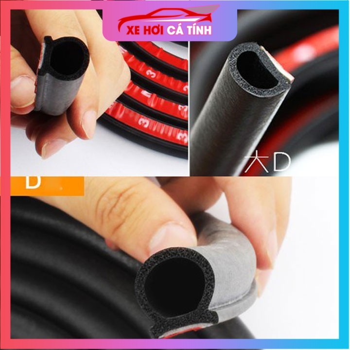 Gioăng Cao Su Chữ D Cho Ô Tô Chống Ồn, Chống Bụi Bẩn 13x15mm
