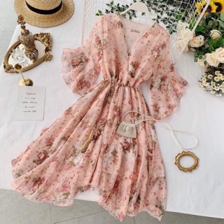 Đầm Voan 2 Lớp Tiểu Thư