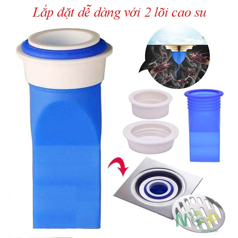 Nắp đậy cống, lõi thoát sàn, phễu chống bốc mùi, chống côn trùng nhà vệ sinh, nhà tắm bằng đồng, silicon