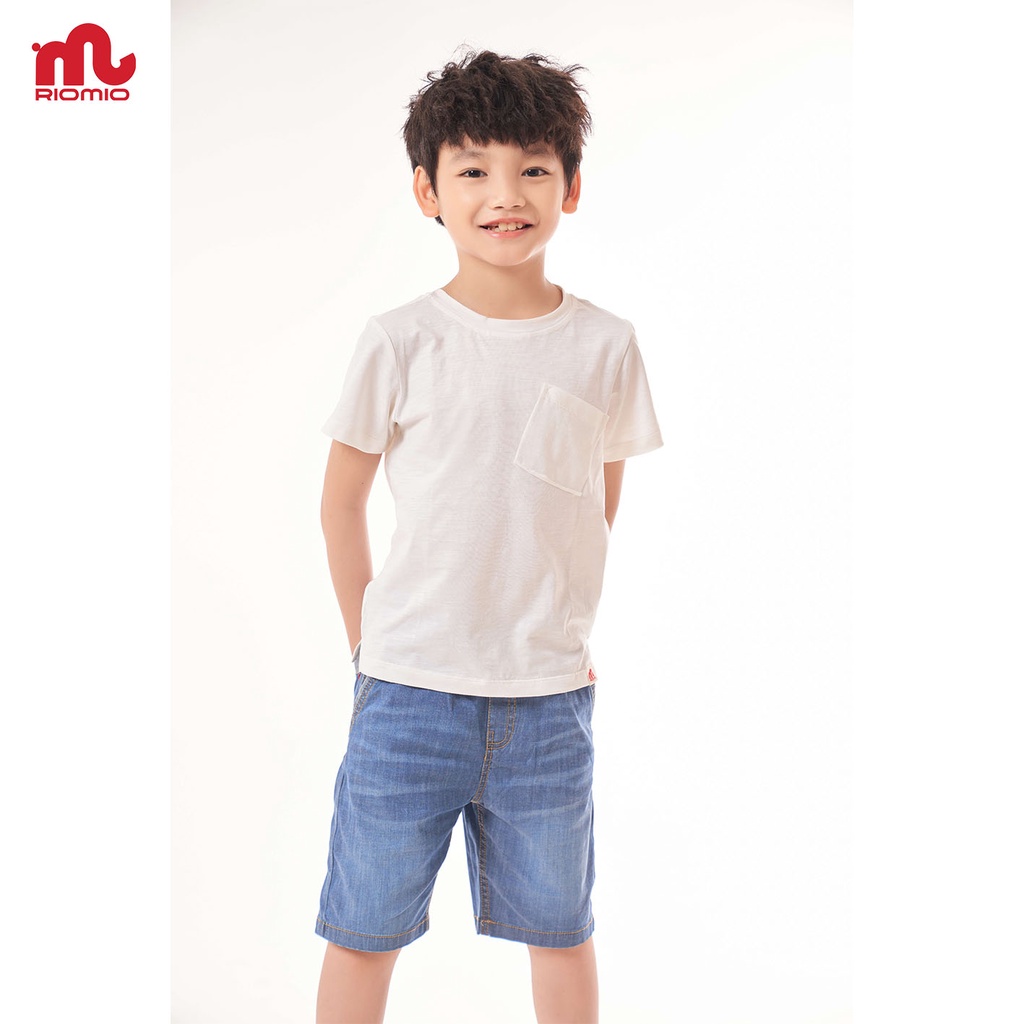 Quần Short jean cho bé trai 3-8 tuổi Riomio chất liệu 100% cotton jeans cao cấp thấm hút mềm mịn- RM079