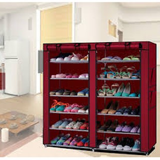 Tủ vải đựng giày dép 6 tầng 12 ngăn