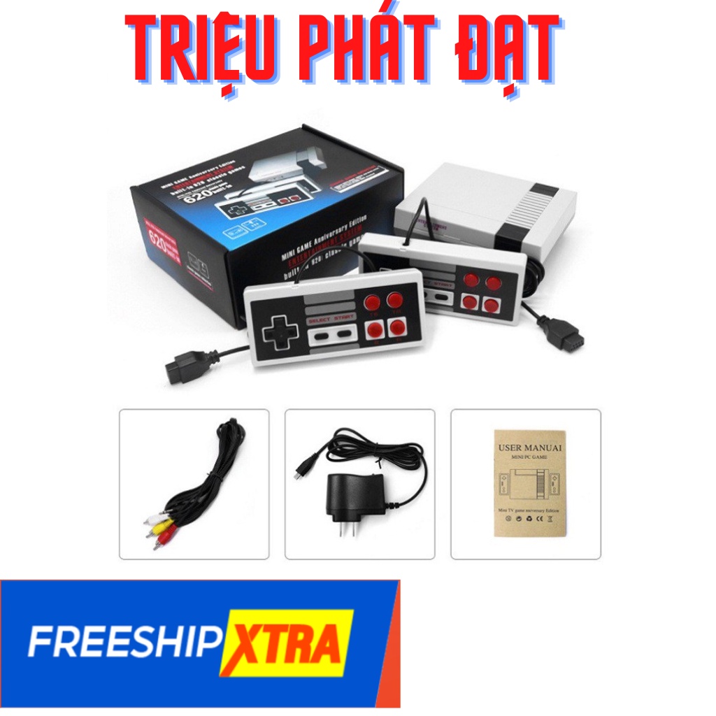Máy chơi game, Máy chơi game cầm tay 4 nút, Classic 620 trò chơi đã cài sẵn các tự game 8x, 9x quay về tuổi thơ