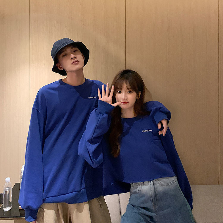 Áo Sweater Tay Dài In Chữ Kiểu Hàn Quốc Thời Trang Xuân Thu Cho Các Cặp Đôi | BigBuy360 - bigbuy360.vn