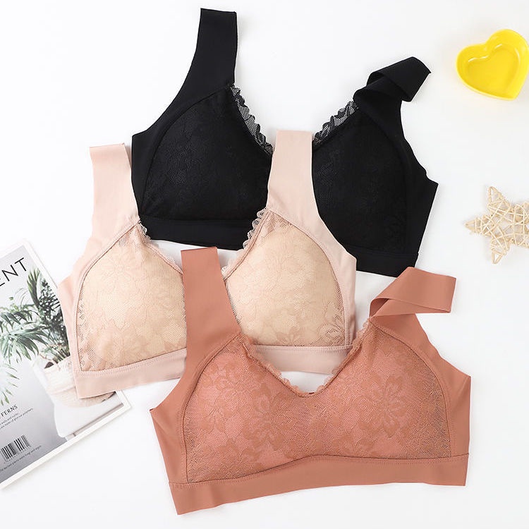 Áo Ngực Thể Thao Không Gọng Phối Ren Lưng Kiểu Thái Lan Thiết Kế Xinh Xắn Cho Nữ