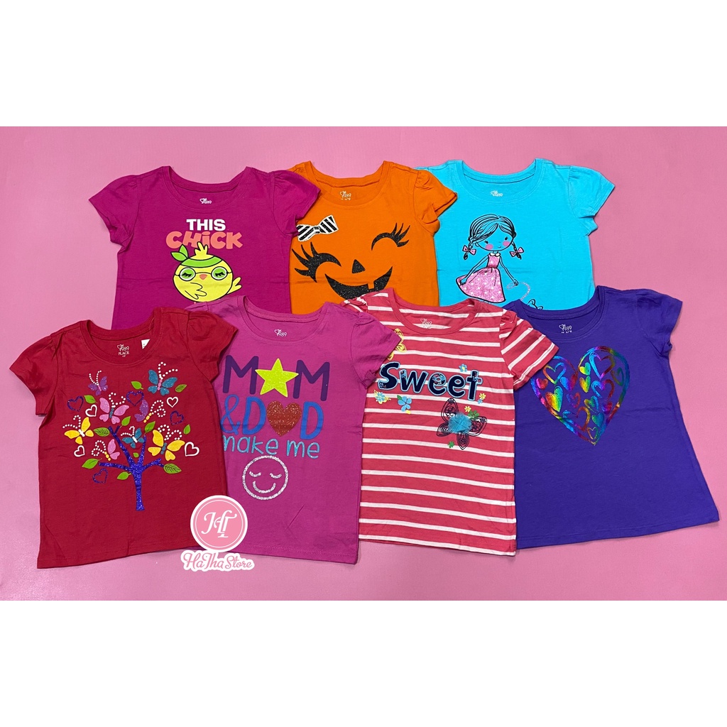(SIZE 3Y: 13-14KG) Áo thun tay ngắn PI4C£ bé gái