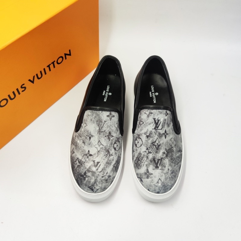 Giày Slip On LV Nam Da Bò Xịn Đế Kếp Hot Nhất Năm 2021 size 38 - 43 Full Box - Nhận Sỉ Lẻ CTV
