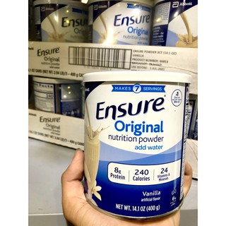 [DATE 7/2021]Sữa Ensure Powder Vanilla Mỹ 400g