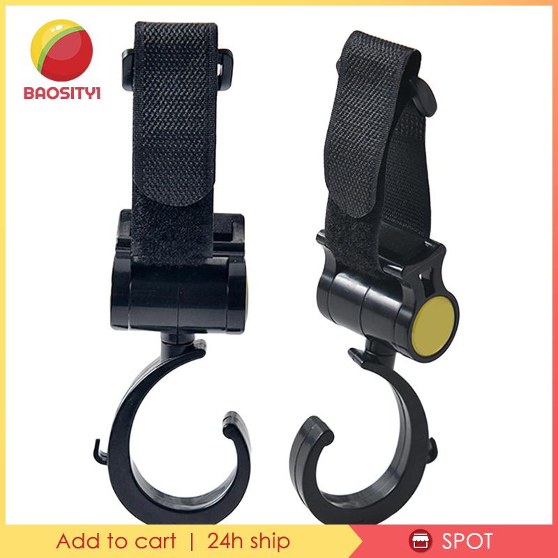 Set 1 / 2 Móc Treo Đồ Gắn Xe Đẩy Em Bé Đa Năng