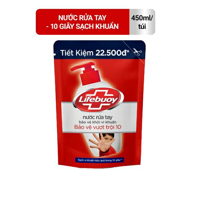 Date 2024- Chai Nước rửa tay Lifebuoy Bảo vệ khỏi vi khuẩn 500gr