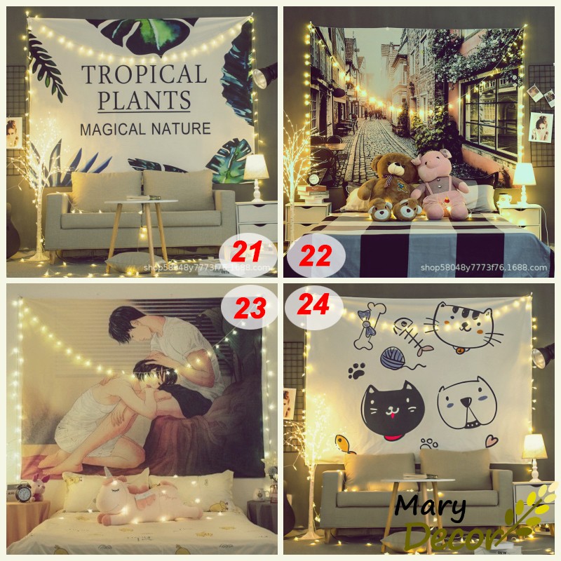 30+ Mẫu tranh vải treo tường decor, trang trí Mary Decor  (150x130cm, TẶNG móc treo) + Đèn led USB | BigBuy360 - bigbuy360.vn