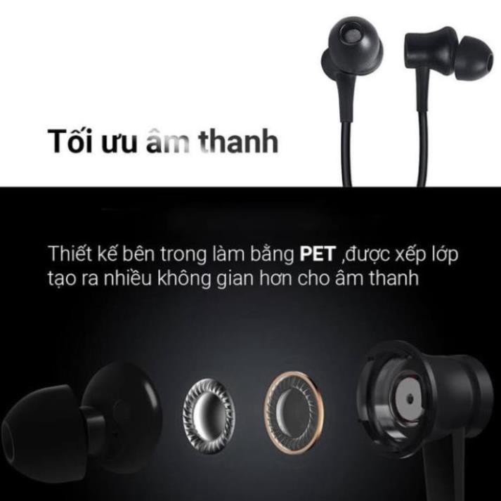 Tai Nghe Xiaomi Piston Lite 2017 jack 3.5mm có mic vỏ nhôm nguyên khối - bảo hành 12 tháng