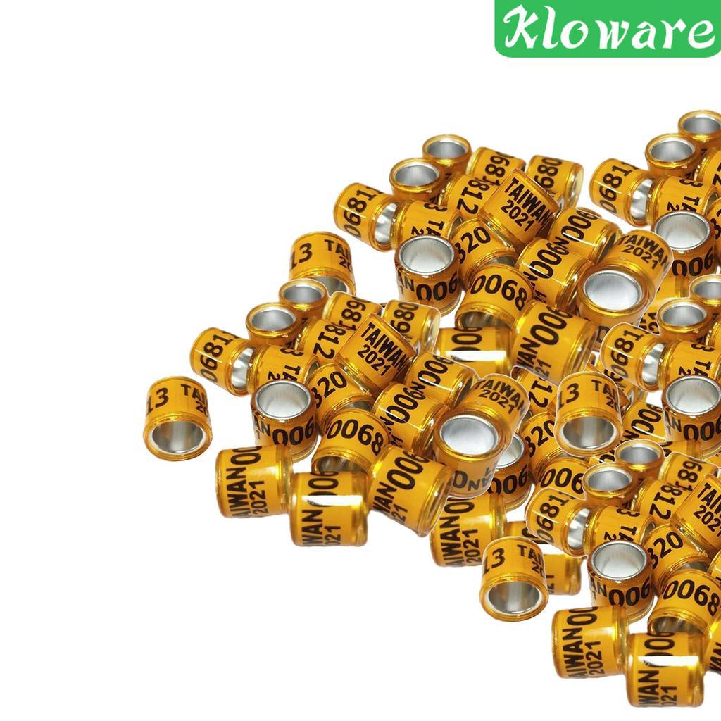 Set 100 Vòng Nhôm 2021 Gắn Chân Chim Bồ Câu Tiện Dụng