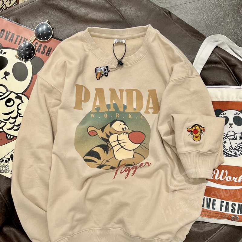 Áo Sweater Mỏng Dáng Rộng In Hình Hổ Thời Trang Mùa Hè Cá Tính