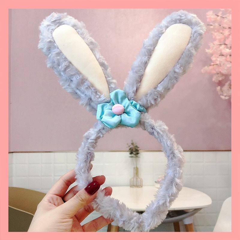 Băng đô rửa mặt hình tai thỏ hoạt hình