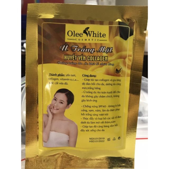 Ủ trắng mặt huyết yến collagen - Hàng Chính hãng