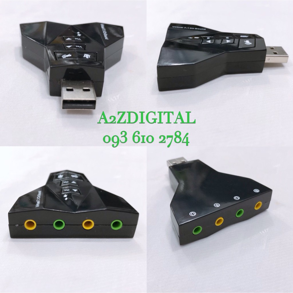 USB RA SOUND 7.1 CÓ VOLUME 4 JACK 3.5 HÌNH MÁY BAY TIỆN LỢI