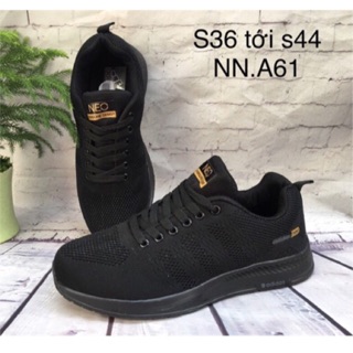 Giày thể thao nam full đen