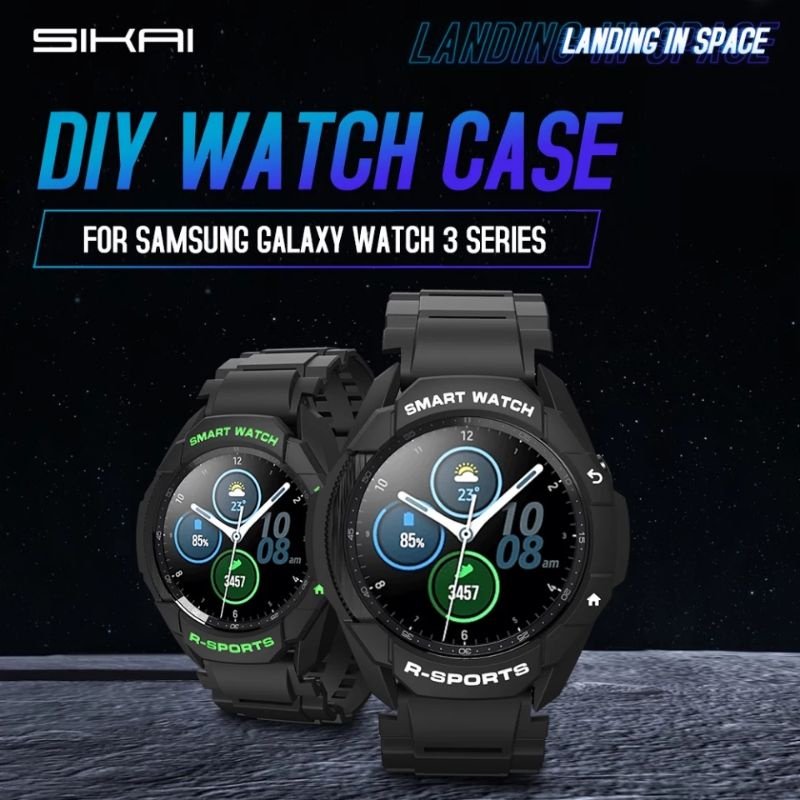 Ốp và dây Sikai TPU bảo vệ cho đồng hồ Samsung galaxy Watch 3 45mm