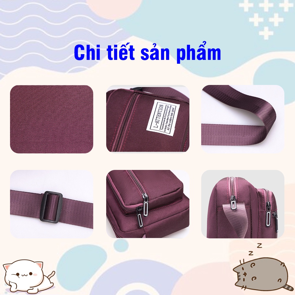 Túi Đeo Chéo Nam Đi Học, Túi Đeo Chéo Nữ Đi Chơi Chất Liệu Vải Canvas Có Khả Năng Chống Nước Hot Trend 2022 Arhi Shop