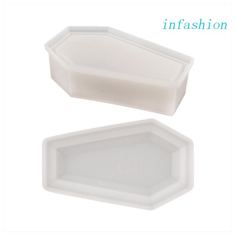 Khuôn Silicone Tạo Hình Làm Đồ Thủ Công Hình Quan Tài 3D