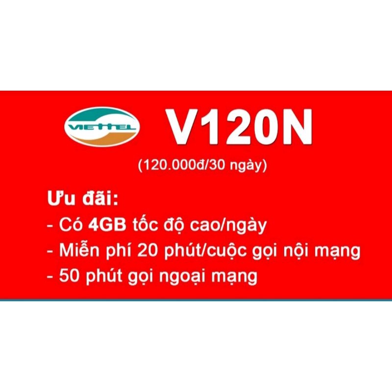 Sim viettel 6v120n
