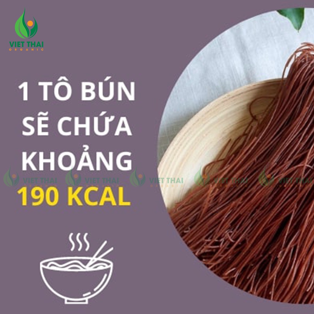 [Mã GROSALE5 giảm 10% đơn 150K] Bún gạo lứt đỏ Hoàng Minh giảm cân ăn kiêng thực dưỡng eat clean Hoàng Gói 500g