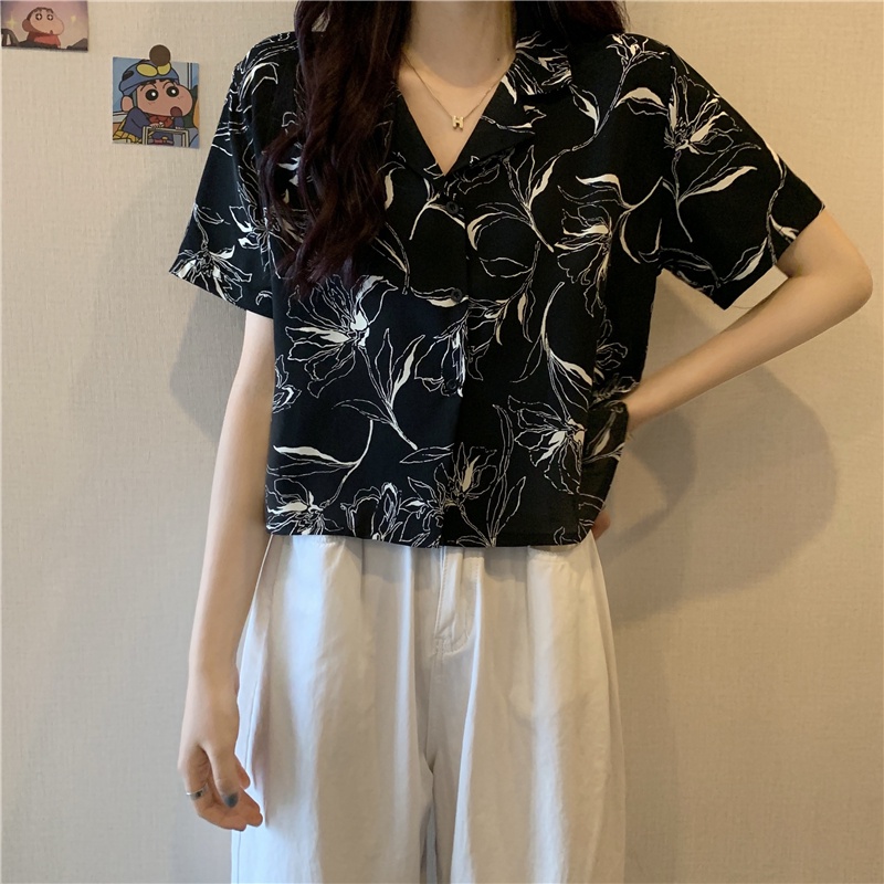 Áo Sơ Mi Tay Ngắn Dáng Rộng Phong Cách Cổ Điển Thời Trang Mùa Hè Mới Cho Nữ