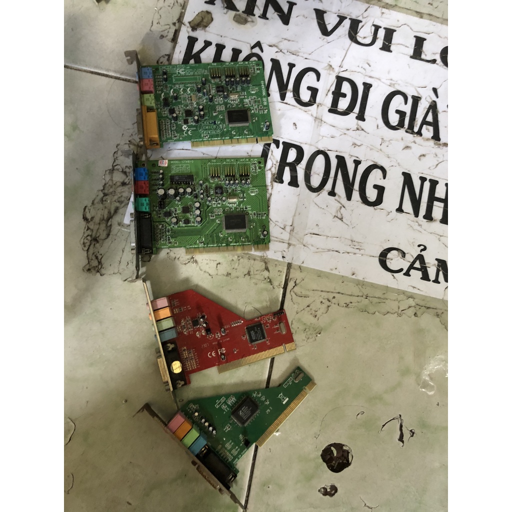 Sound card PCI  cho máy tính để bàn: sound card 4.1 - 2.1, sound card creative