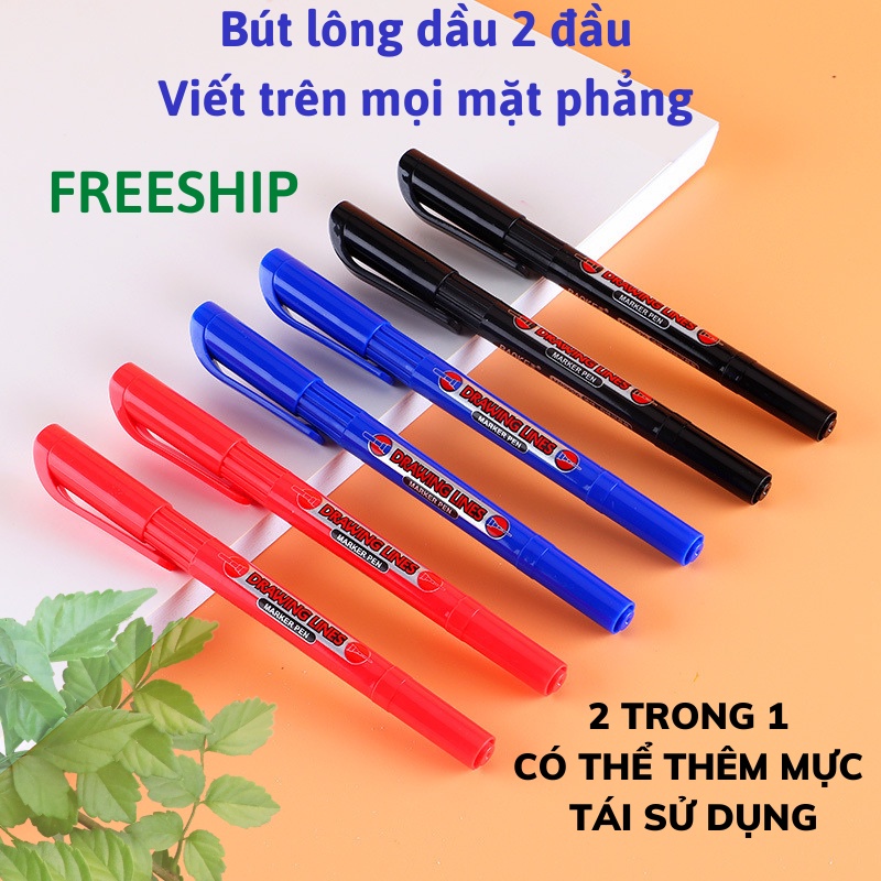 Bút Lông Dầu Bút Vẽ Không Xoá Được Viết Trên Mọi Bề Mặt VTL SHOP